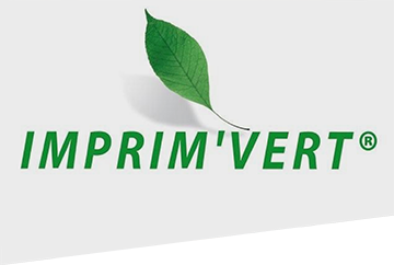 Logo Imprim’Vert – engagement écologique de SEPEC NUMERIQUE en impression responsable